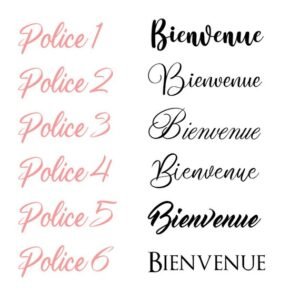 Flèche Mariage Polices d'écriture mariage