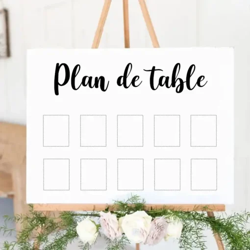 sticker plan de table