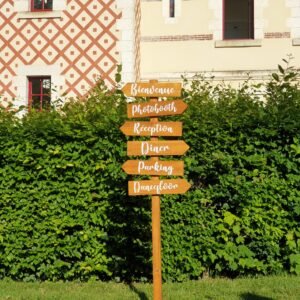 Flèches directionnelles Mariage