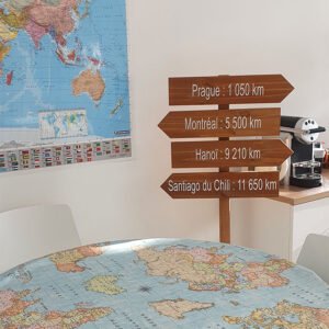Panneau Directionnel Mariage Panneau Flèches directionelles capitales pays distance en KM