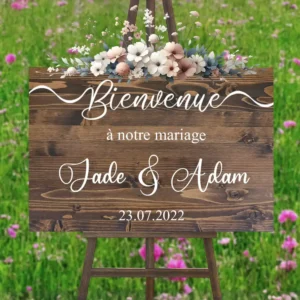 Panneau de Mariage Bienvenue Accueil panneau de mariage 4