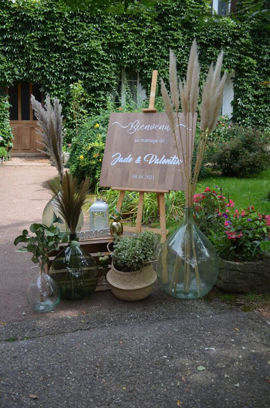 tableau mariage bois