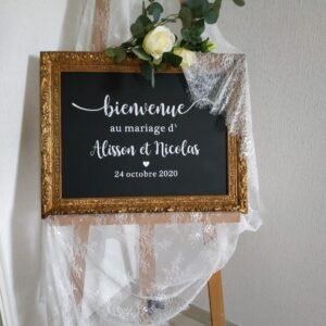 Sticker Panneau Bienvenue Mariage stickers personnalisé mariage 5