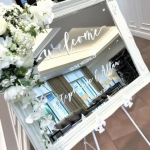 Autocollant Bienvenue Mariage