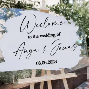 Stickers Bienvenue Mariage Personnalisé Stickers Bienvenue Mariage Personnalisé 2