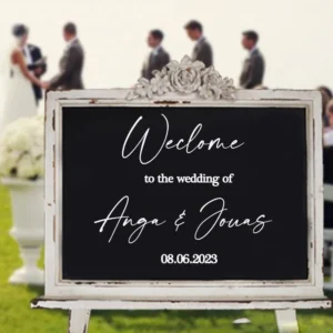 Stickers Bienvenue Mariage Personnalisé Stickers Bienvenue Mariage Personnalisé 3