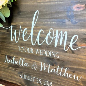 Sticker Bienvenue Au Mariage 3