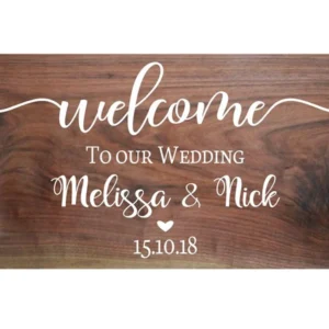 Sticker Bienvenu Mariage Sticker Bienvenu Mariage 1