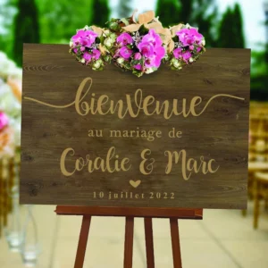 Stickers Panneau Bienvenue Mariage Stickers Panneau Bienvenue Mariage