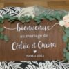 Sticker Panneau Bienvenue Mariage