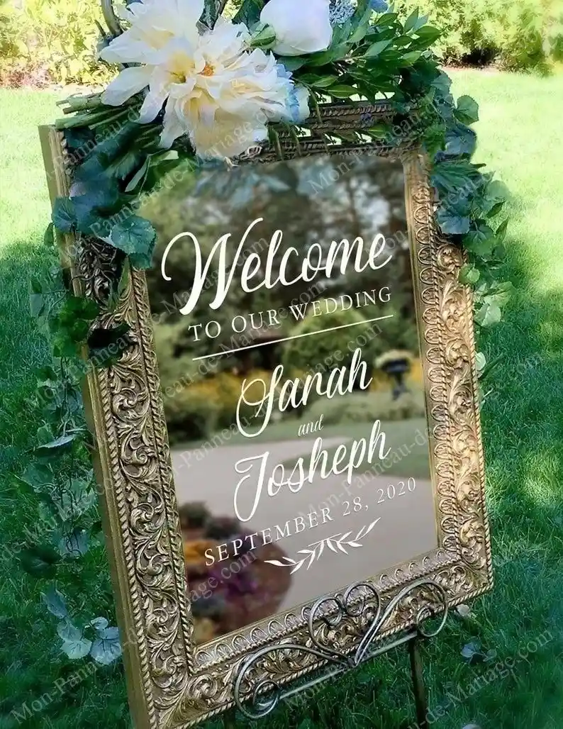 Stickers Mariage Bienvenue Stickers Mariage Bienvenue