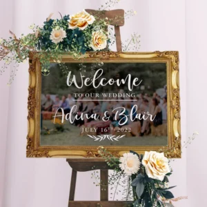 sticker mariage welcome