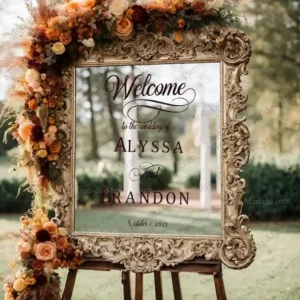 Stickers Panneau Personnalisables Mariage