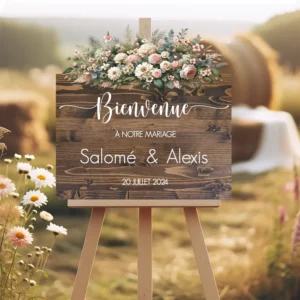 Bienvenue au Mariage Panneau Bienvenue au Mariage Panneau