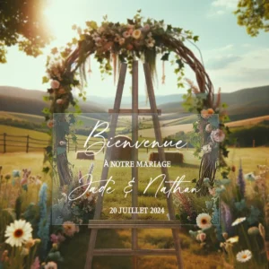 Panneau de Bienvenu Mariage Panneau de Bienvenu Mariage