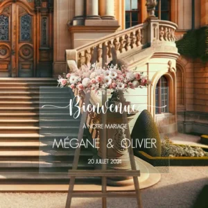 Panneau Bienvenue Mariage Plexiglas