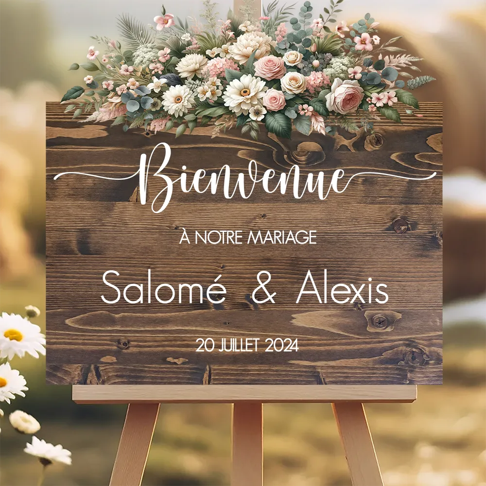 Bienvenue au Mariage Panneau bienvenue au mariage panneau