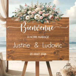 pancarte bienvenue mariage