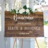 panneau accueil mariage