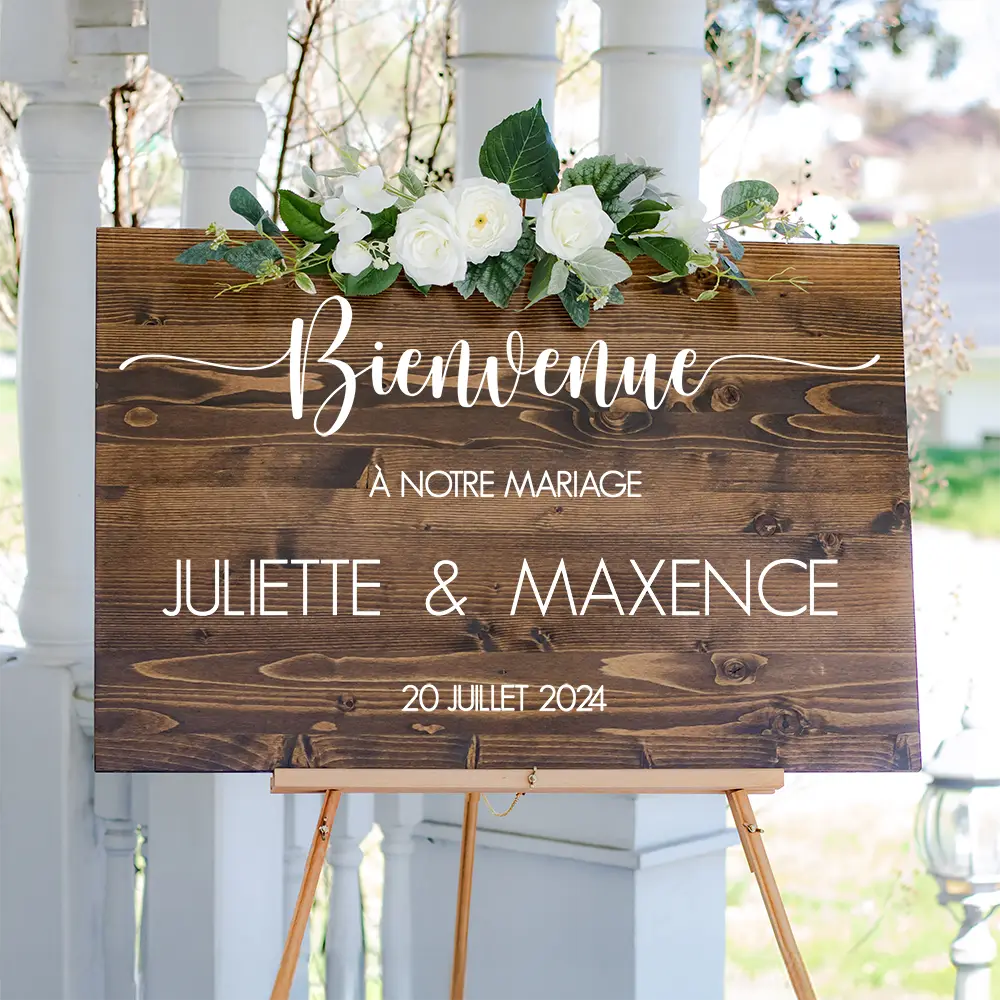 Tableau de Mariage panneau accueil mariage