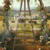 panneau bienvenue mariage champêtre