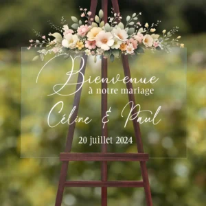 panneau bienvenue mariage original