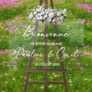 panneau de bienvenu mariage