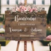 panneau de bienvenue mariage en bois