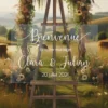 panneau de bienvenue mariage plexi