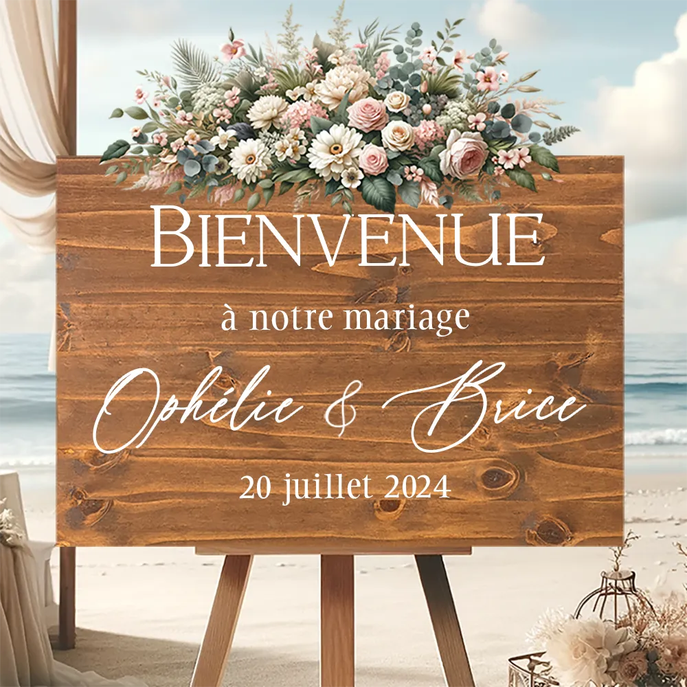 Panneau Bienvenue Mariage Bois panneau mariage personnalise