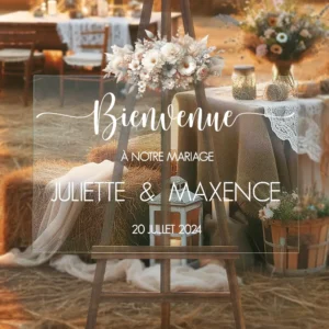 panneau plexi mariage