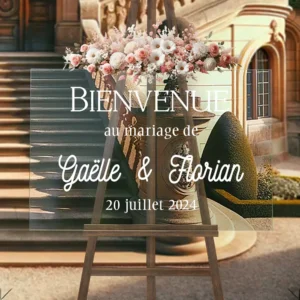 Panneau Mariage Plexi panneau plexiglas personnalise mariage