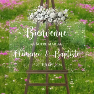 Panneau Bienvenue Mariage Champêtre tableau de bienvenue mariage plexiglas
