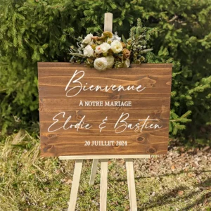 Plaque Bienvenue Mariage