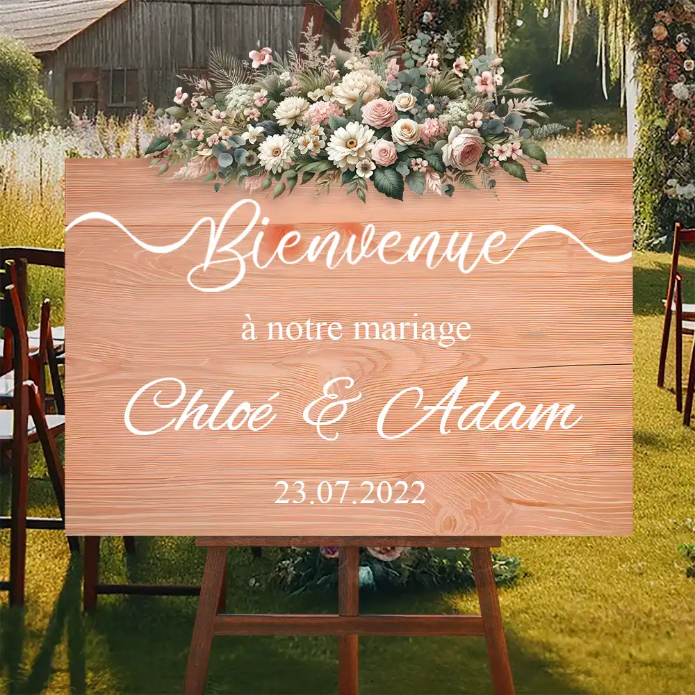 Pancarte de Bienvenue Mariage pancarte de bienvenue mariage 4