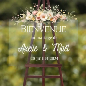 Panneau Mariage Plexi panneau acrylique mariage