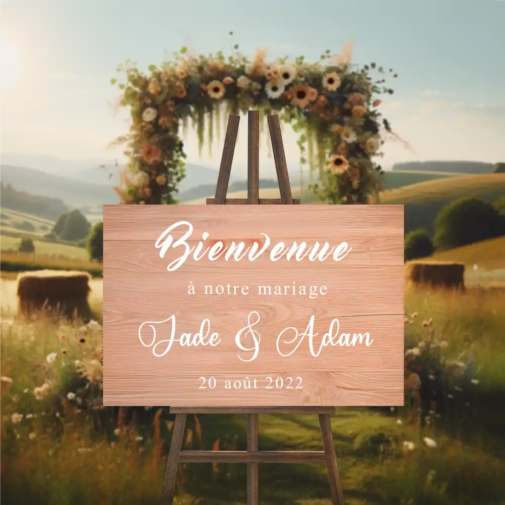 Panneau de Mariage Bienvenue panneau de mariage bienvenue 2
