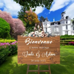 panneau de mariage bienvenue 6