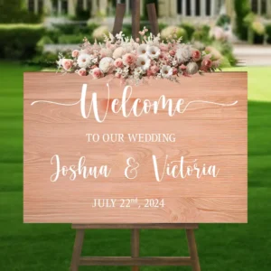 panneau welcome mariage