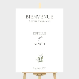 Affiche Bienvenue Mariage