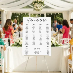 Panneau Plan de Table Mariage Panneau plan de table mariage 2