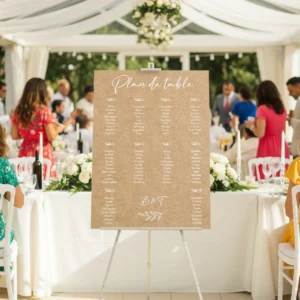 Panneau Plan de Table Mariage