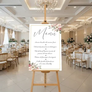 Panneau Menu Mariage Panneau Menu Mariage